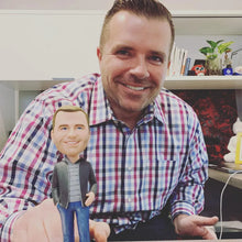画像をギャラリービューアに読み込む, Custom Bobbleheads Fully Body Customizable 1 Person With Engraved Text
