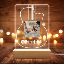 将图片加载到图库查看器,Spotify Code Color Light(木质底座)