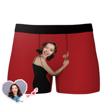 Load image into Gallery viewer, 功能迁移-定制单头像男士平角裤-CNK106X01-XS