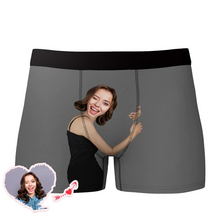 Load image into Gallery viewer, 功能迁移-定制单头像男士平角裤-CNK106X01-XS