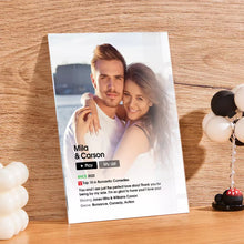 Load image into Gallery viewer, 情侣海报钥匙扣SKL2801