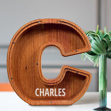 画像をギャラリービューアに読み込む, 刻字字母胡桃木存钱罐B2BCBS4497A-B2BCBS4497Z