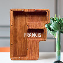 画像をギャラリービューアに読み込む, 刻字字母胡桃木存钱罐B2BCBS4497A-B2BCBS4497Z