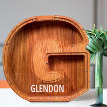 画像をギャラリービューアに読み込む, 刻字字母胡桃木存钱罐B2BCBS4497A-B2BCBS4497Z