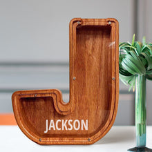 画像をギャラリービューアに読み込む, 刻字字母胡桃木存钱罐B2BCBS4497A-B2BCBS4497Z