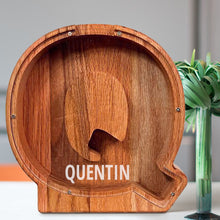 画像をギャラリービューアに読み込む, 刻字字母胡桃木存钱罐B2BCBS4497A-B2BCBS4497Z