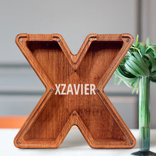 画像をギャラリービューアに読み込む, 刻字字母胡桃木存钱罐B2BCBS4497A-B2BCBS4497Z