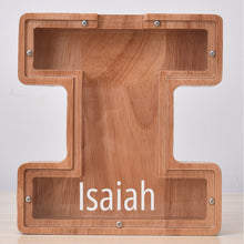 画像をギャラリービューアに読み込む, MM-刻字字母橡木存钱罐B2BCBS4714A-B2BCBS4714Z