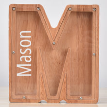 画像をギャラリービューアに読み込む, MM-刻字字母橡木存钱罐B2BCBS4714A-B2BCBS4714Z