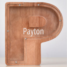 画像をギャラリービューアに読み込む, MM-刻字字母橡木存钱罐B2BCBS4714A-B2BCBS4714Z