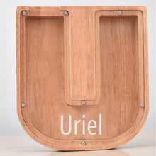 画像をギャラリービューアに読み込む, MM-刻字字母橡木存钱罐B2BCBS4714A-B2BCBS4714Z