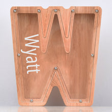 画像をギャラリービューアに読み込む, MM-刻字字母橡木存钱罐B2BCBS4714A-B2BCBS4714Z