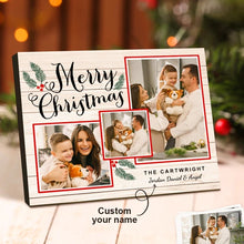 Load image into Gallery viewer, 定制-传图刻字圣诞主题相框-CBS5888