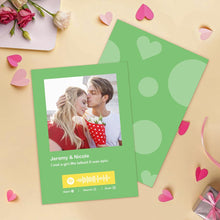 Load image into Gallery viewer, Custom Spotify Code Music Cards Multicolors Cards For Valentine's Day Cards ForAnniversary