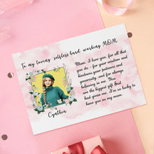 Load image into Gallery viewer, To My Mom Custom Crochet Doll from Photo Handmade Look alike Dolls with Personalized Name Card Gifts for Her