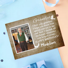 Load image into Gallery viewer, Custom Crochet Doll from Photo Handmade Look alike Dolls with Personalized Name Card Birthday Gifts for Grandpa