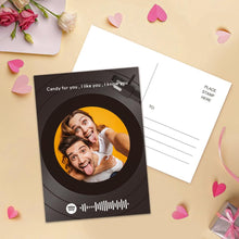 画像をギャラリービューアに読み込む, Custom Spotify Code Music Cards Vinyl record style