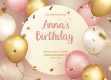 Load image into Gallery viewer, birthday-invitation-card(生日邀请卡 | 动态周岁)