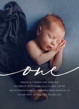 Load image into Gallery viewer, birthday-invitation-card(生日邀请卡 | 一周岁)