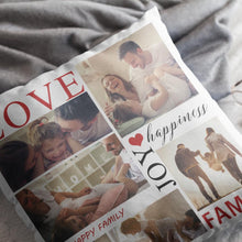 画像をギャラリービューアに読み込む, Custom Photo Pillow Love Joy Family Pillow Gifts for Family(Square)