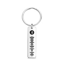 Load image into Gallery viewer, Scannable Spotify Code Keychain, Custom Music Song Keychains Black - soufeelus