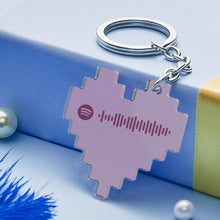 Load image into Gallery viewer, Custom Spotify Acrylic Keychain Personalized Spotify Code Keychain Gifts For Girlfriend