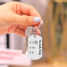 Load image into Gallery viewer, 家庭卡通钥匙扣