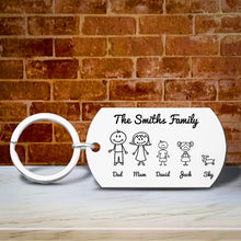 Load image into Gallery viewer, 家庭卡通钥匙扣