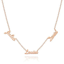 Load image into Gallery viewer, 定制设计器-名字项链-ZNL121,GZNL121,JZNL121,TZNL121,TGZNL121,TJZNL121(B2B)