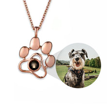 Load image into Gallery viewer, MM-传图投影项链铜镀脚掌TYNL59