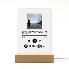 Load image into Gallery viewer, Custom Spotify Code Music Plaque Night Light (声田码扫描-夜灯)