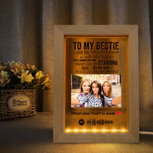 Load image into Gallery viewer, Custom Scannable Spotify Code Music Art Picture Frame Nignt Light Gift for Friends