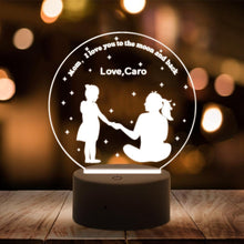 画像をギャラリービューアに読み込む, Custom 3D night light best anniversary gift for wife and baby - MyPhotoKeychain