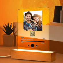 Load image into Gallery viewer, MV QR Code night-light(二维码亚克力板+夜光底座)