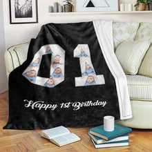 画像をギャラリービューアに読み込む, 1st birthday gift ideas- Custom Photo Blanket, 1st birthday blanket - soufeelus