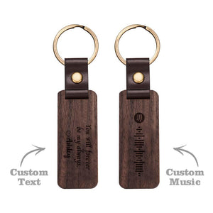 定制-刻字音码木质钥匙扣-FZPS-2400-0009