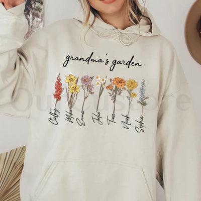 定制-选花刻字成人卫衣