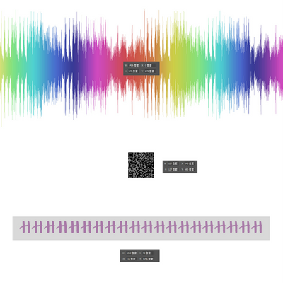 Sonic Photo Color Plaque(彩色声波摆件)