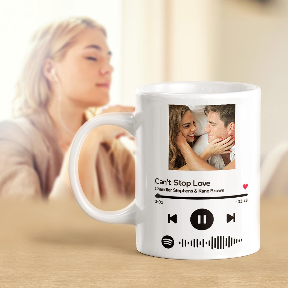 Test-Spotify Code Custom Mug Photo Mug