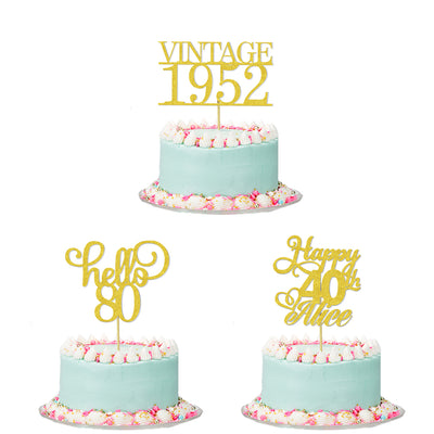 闪卡生日蛋糕插签CBS4931A