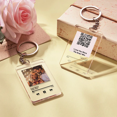 功能迁移-定制二维码亚克力钥匙扣-SKL1013A
