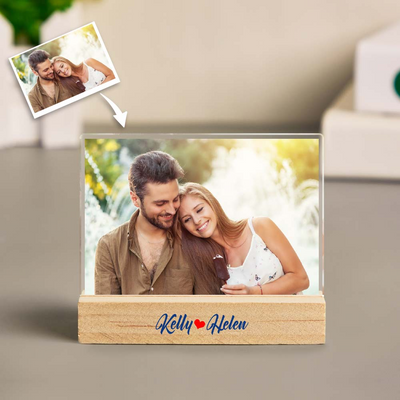 定制设计器-传图刻字木制底座亚克力摆件-CBS185