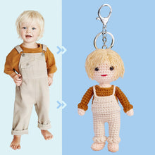 將圖片載入圖庫檢視器 text Custom Crochet Doll Personalized Gifts Handwoven Mini Look alike Dolls

