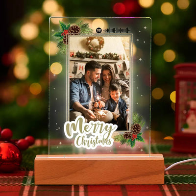 定制-传图音码圣诞节亚克力摆件三件套-SKL2787