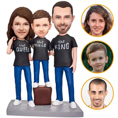 导入泥人-头部定制3人