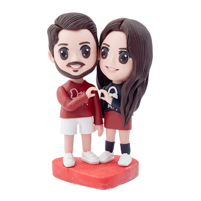 婚礼双人Q版头部泥人B2H285