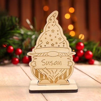 刻字-圣诞木制摆件