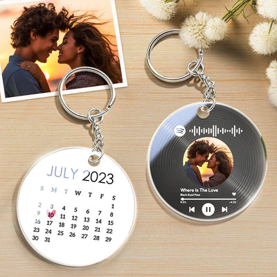传图音轨日历钥匙扣SKL3344