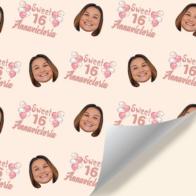 派对礼品纸-抠头+刻字