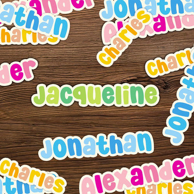 彩色名字贴纸CFS635X01